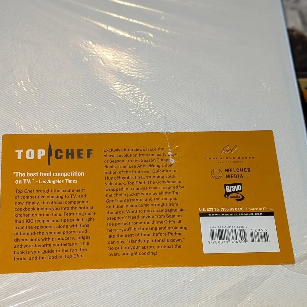 Top Chef The Cookbook Bravo Hardcover Tom Colicchio 100+ Recipes 2008 First Ed